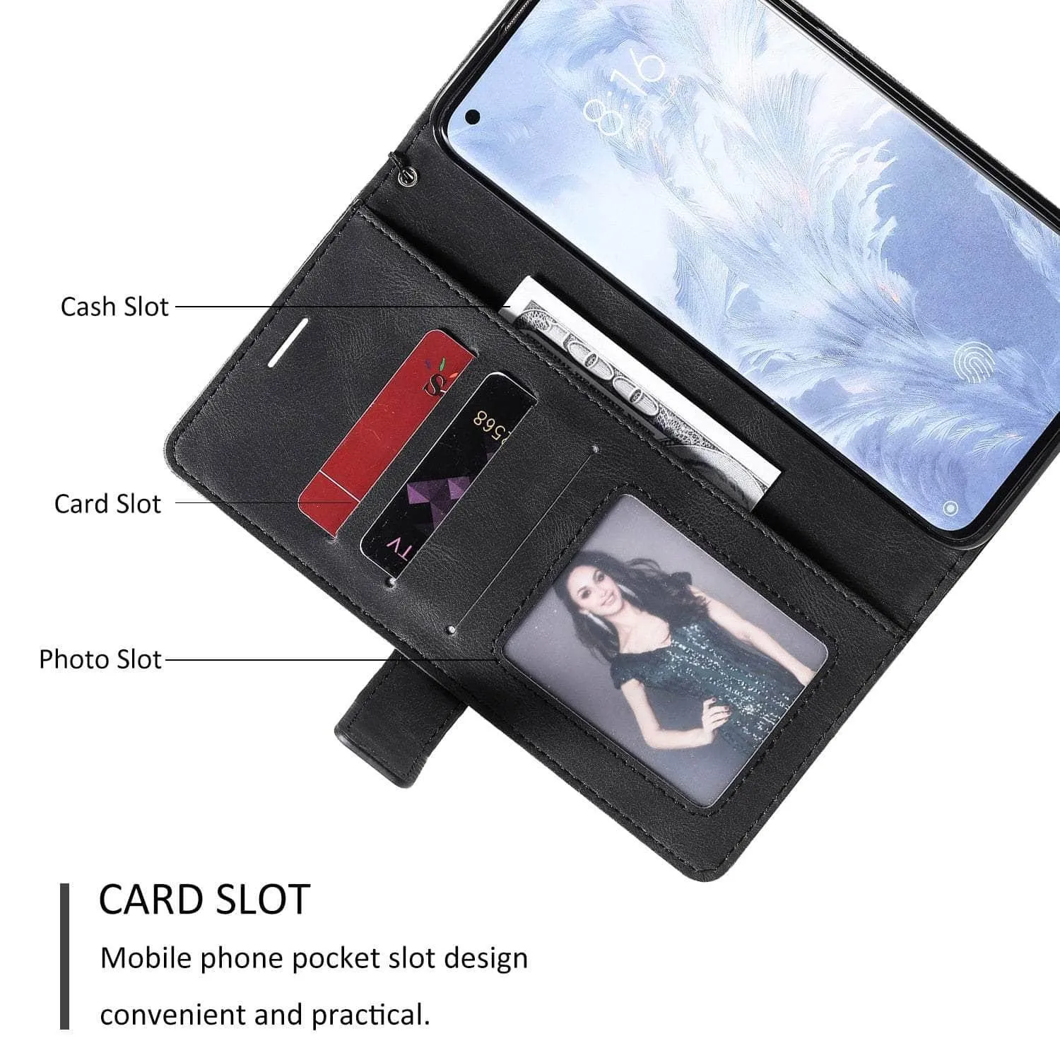 Galaxy S23 FE Wallet Flip Vegan Leather Case