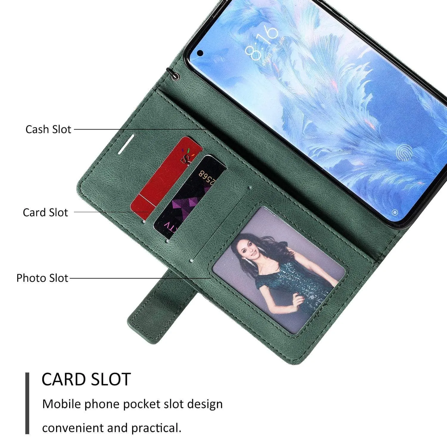 Galaxy S23 FE Wallet Flip Vegan Leather Case