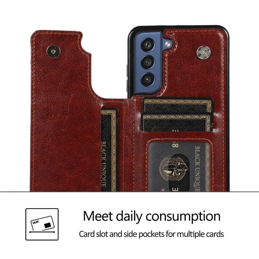 Galaxy S23 Luxury Slim Fit Wallet Leather Case