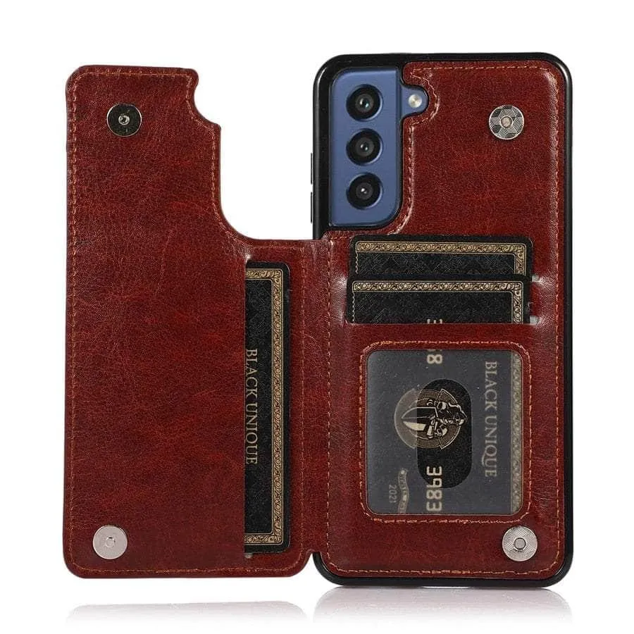 Galaxy S23 Luxury Slim Fit Wallet Leather Case