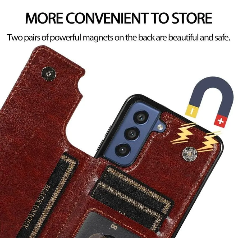 Galaxy S23 Luxury Slim Fit Wallet Leather Case
