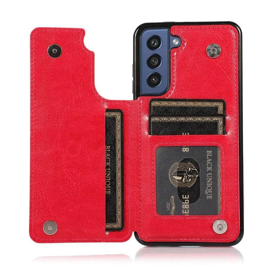 Galaxy S23 Luxury Slim Fit Wallet Leather Case