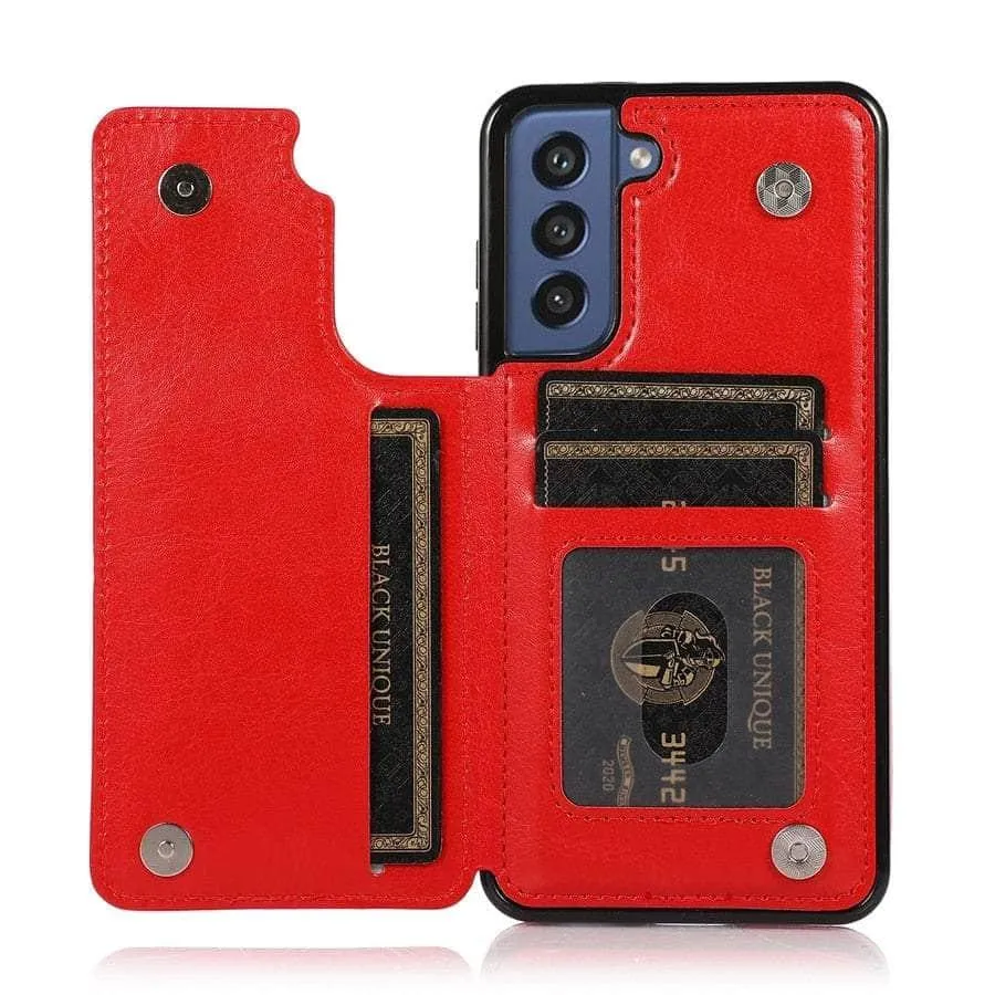 Galaxy S23 Luxury Slim Fit Wallet Leather Case