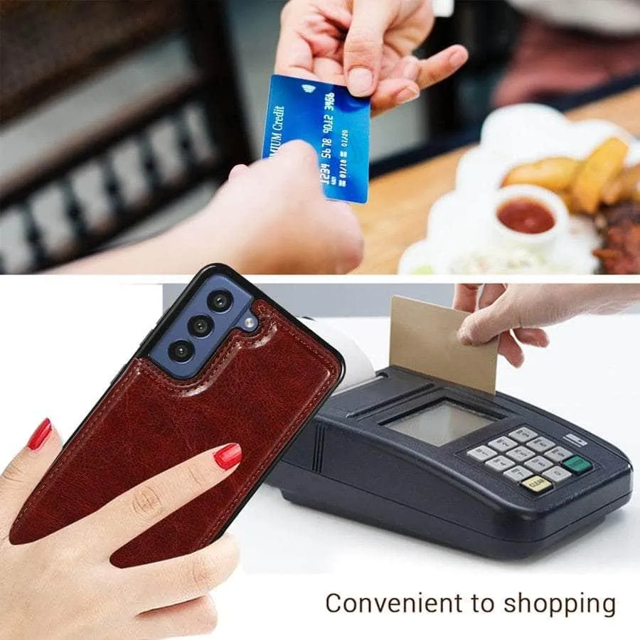 Galaxy S23 Luxury Slim Fit Wallet Leather Case
