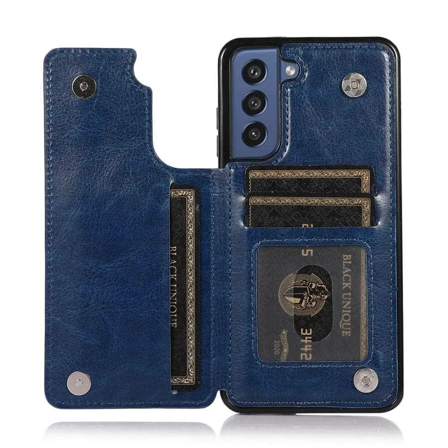 Galaxy S23 Luxury Slim Fit Wallet Leather Case