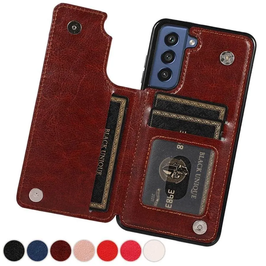 Galaxy S23 Luxury Slim Fit Wallet Leather Case