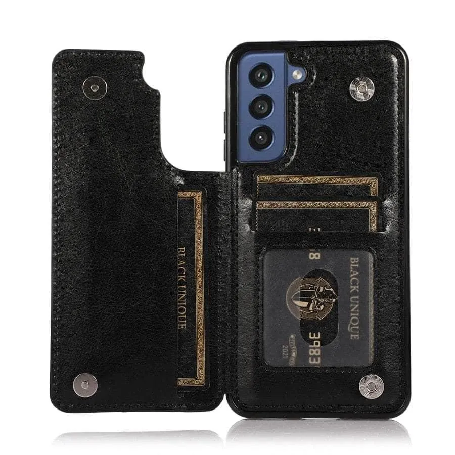 Galaxy S23 Luxury Slim Fit Wallet Leather Case