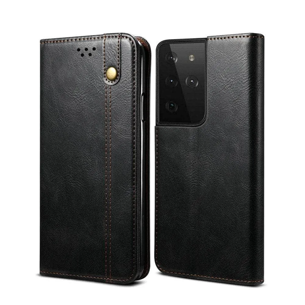 Galaxy S23 Plus Leather Texture Magnet Book Cover