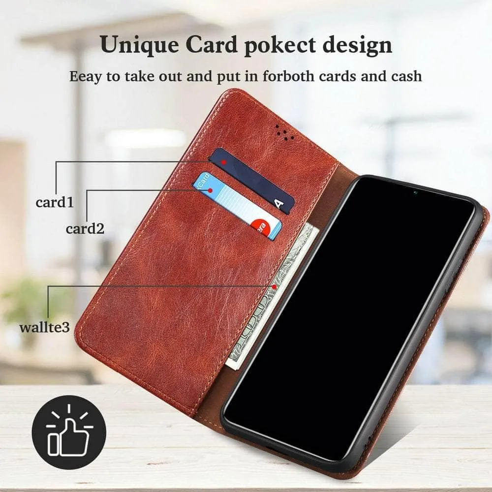 Galaxy S23 Plus Leather Texture Magnet Book Cover