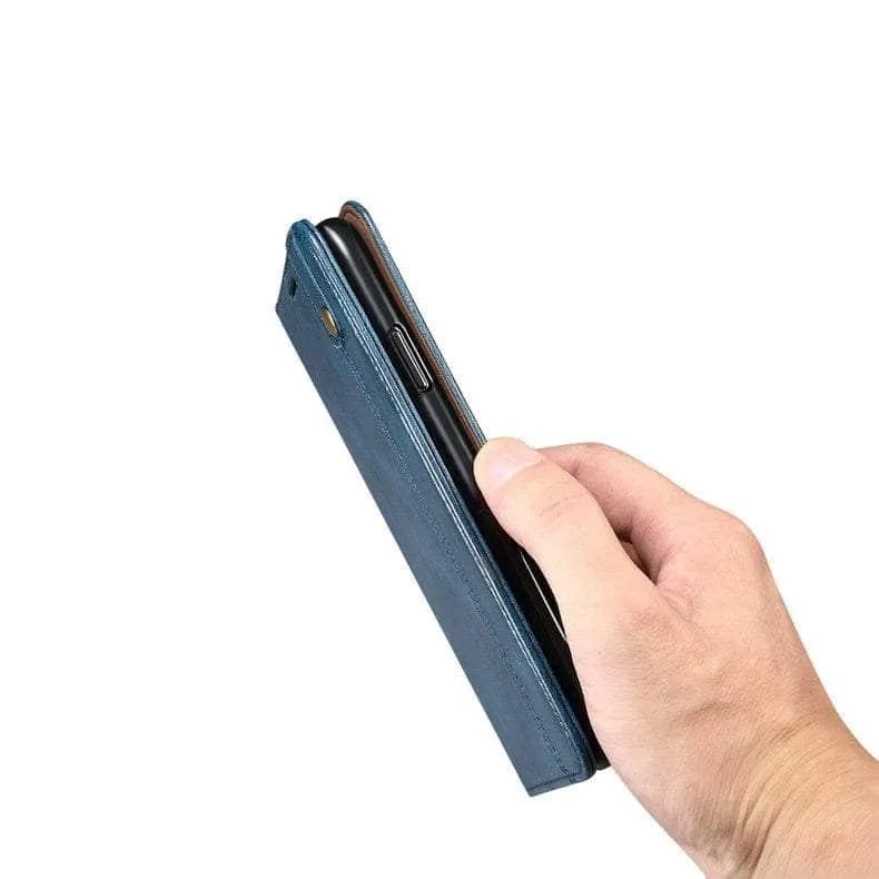 Galaxy S23 Plus Leather Texture Magnet Book Cover