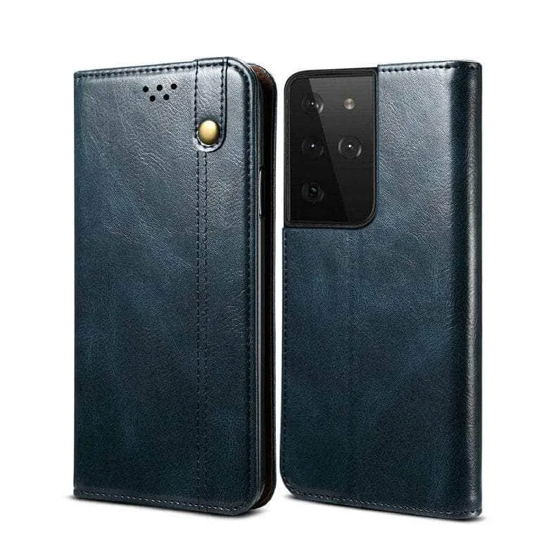 Galaxy S23 Plus Leather Texture Magnet Book Cover