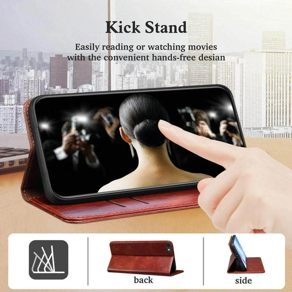 Galaxy S23 Plus Leather Texture Magnet Book Cover