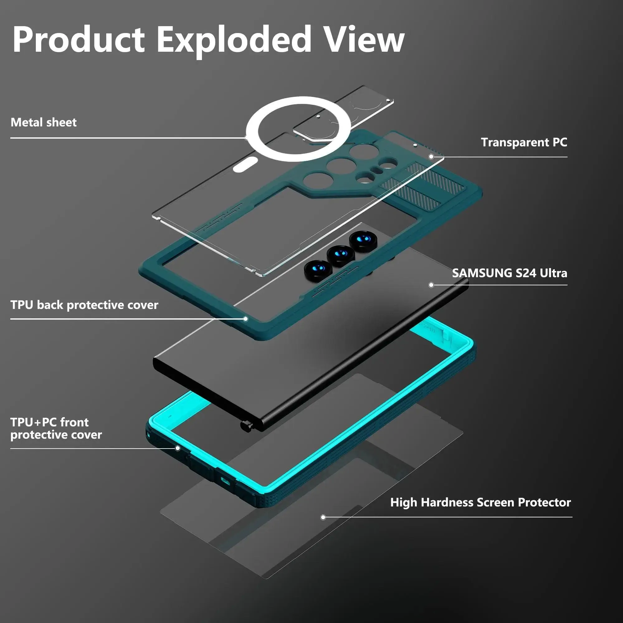Galaxy S24 IP68 Military Waterproof Case