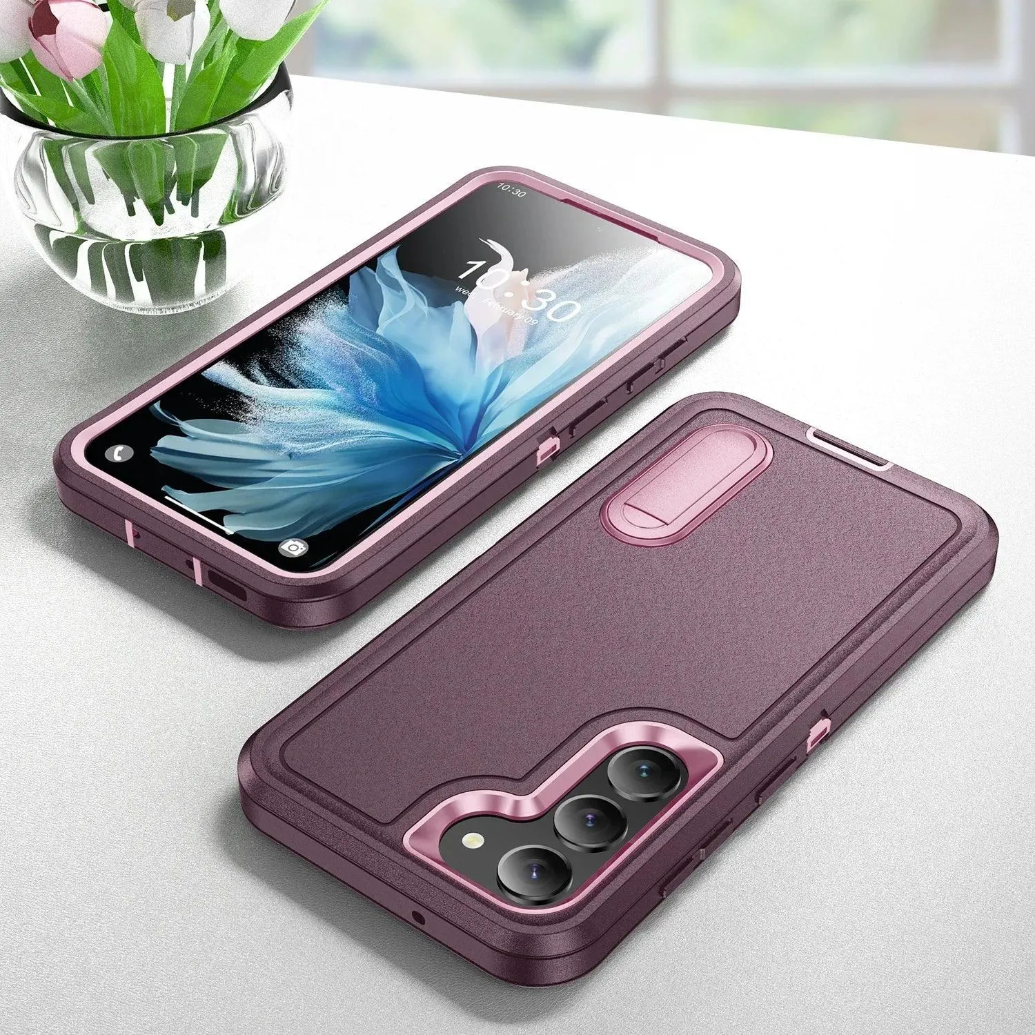 Galaxy S24 Ultra Anti-Dust Kickstand Rugged Case