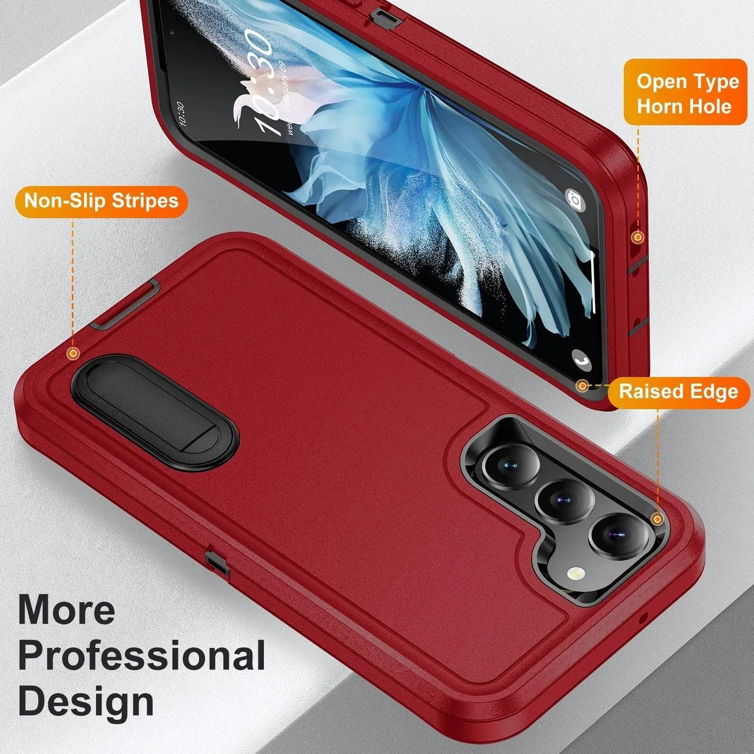 Galaxy S24 Ultra Anti-Dust Kickstand Rugged Case