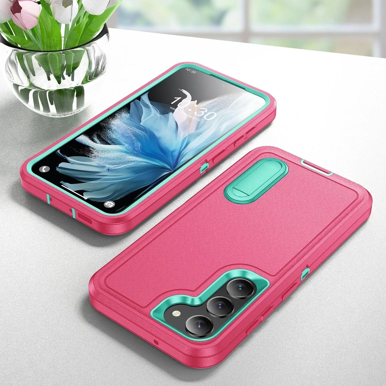 Galaxy S24 Ultra Anti-Dust Kickstand Rugged Case