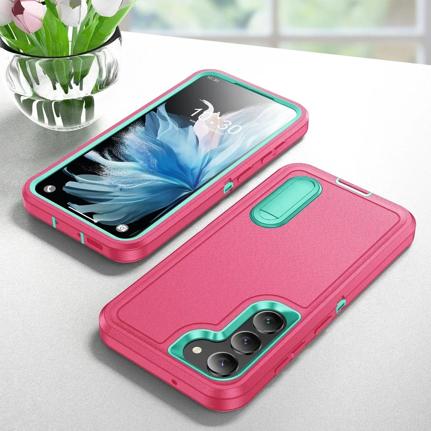 Galaxy S24 Ultra Anti-Dust Kickstand Rugged Case