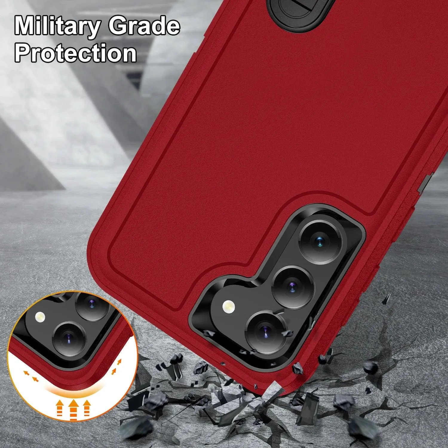 Galaxy S24 Ultra Anti-Dust Kickstand Rugged Case