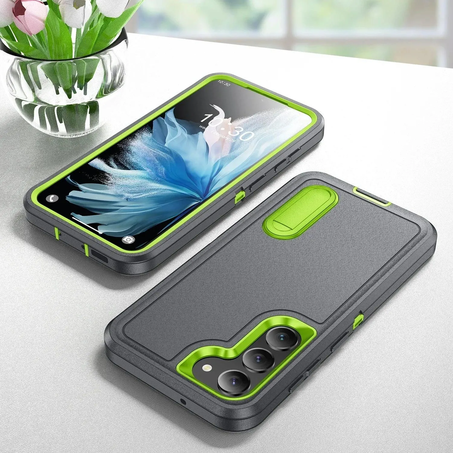 Galaxy S24 Ultra Anti-Dust Kickstand Rugged Case
