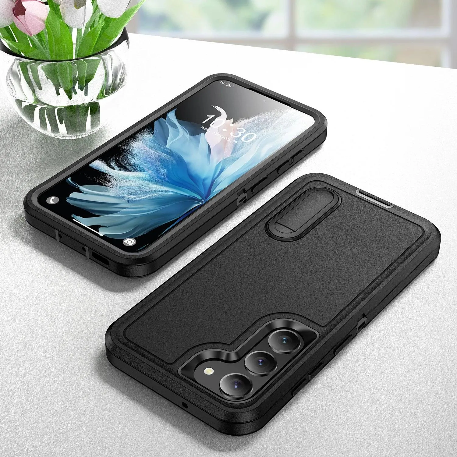 Galaxy S24 Ultra Anti-Dust Kickstand Rugged Case