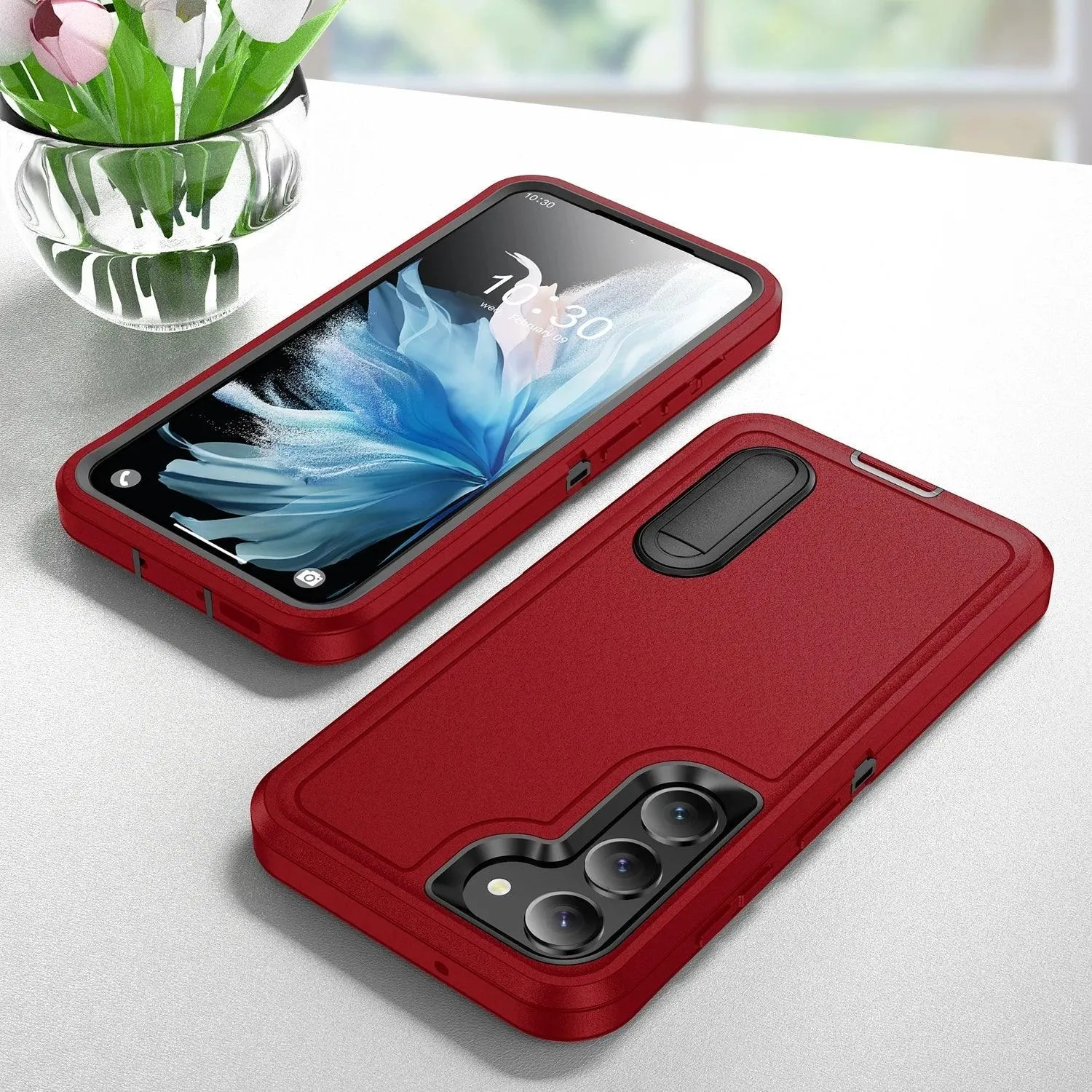 Galaxy S24 Ultra Anti-Dust Kickstand Rugged Case
