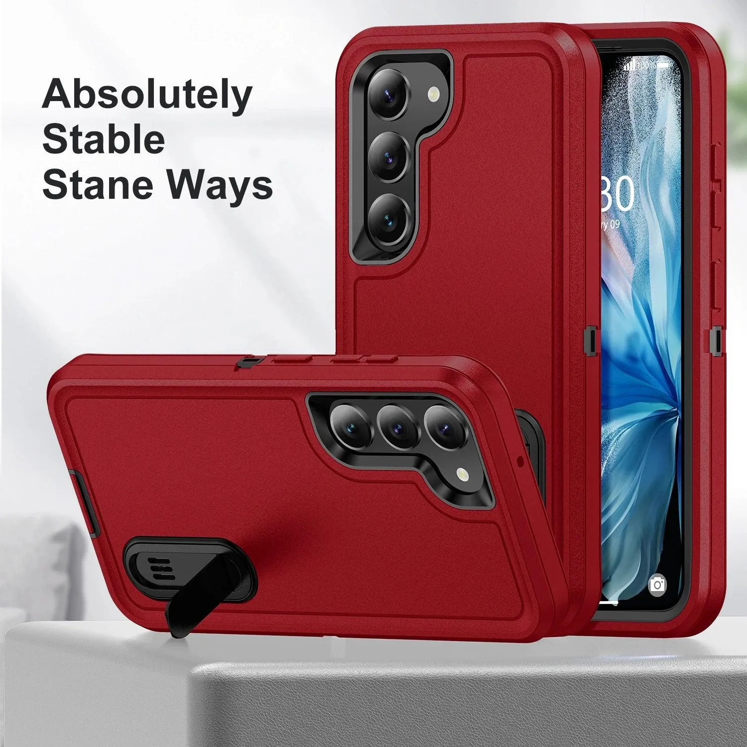 Galaxy S24 Ultra Anti-Dust Kickstand Rugged Case
