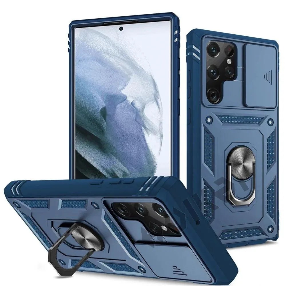 Galaxy S24 Ultra Heavy Duty Ring Kickstand Cover