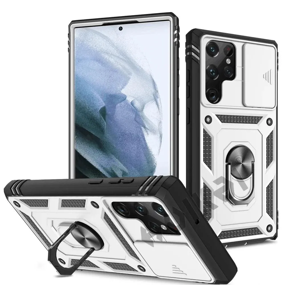 Galaxy S24 Ultra Heavy Duty Ring Kickstand Cover