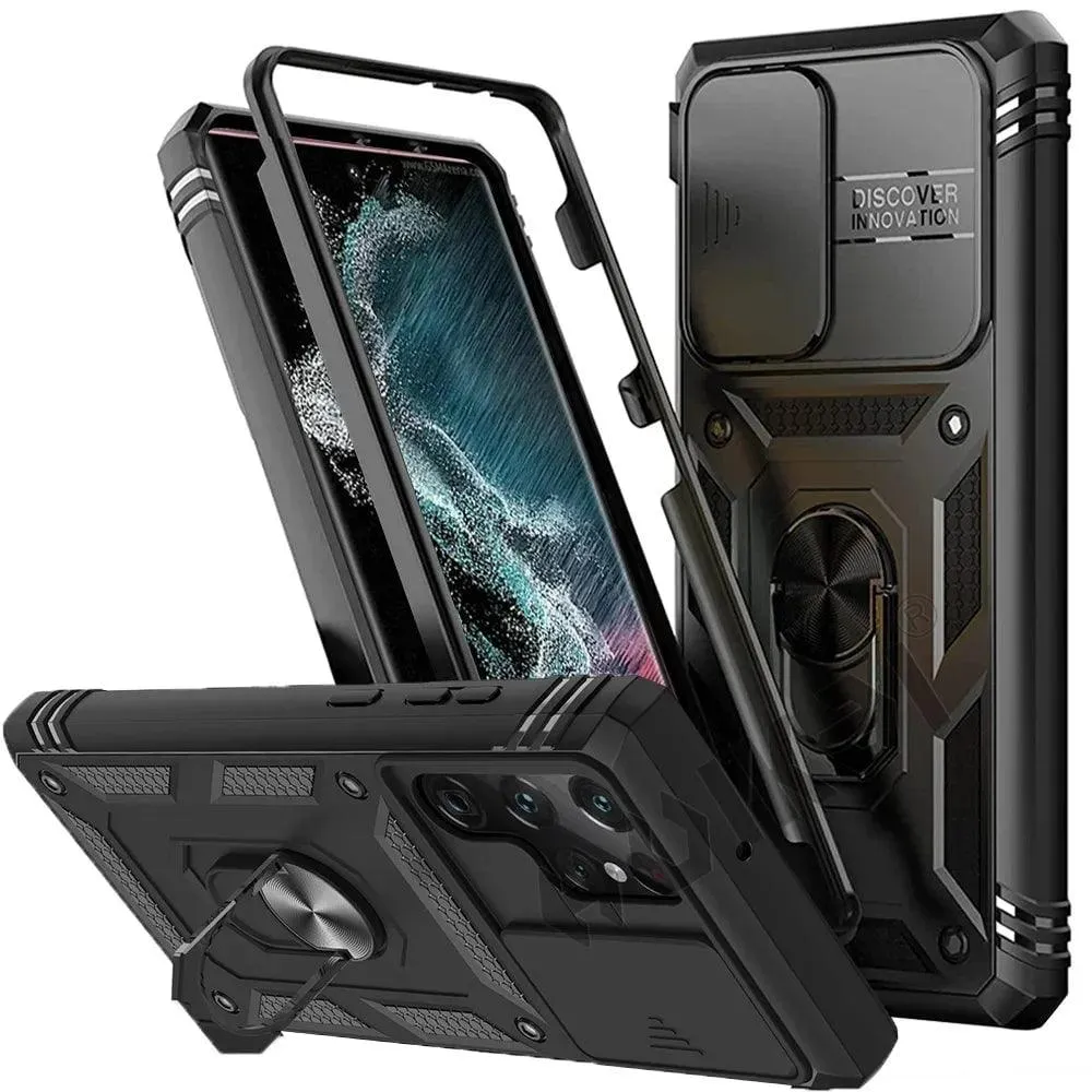 Galaxy S24 Ultra Heavy Duty Ring Kickstand Cover