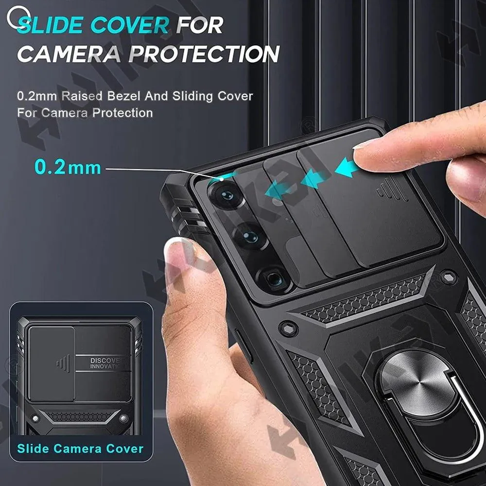 Galaxy S24 Ultra Heavy Duty Ring Kickstand Cover