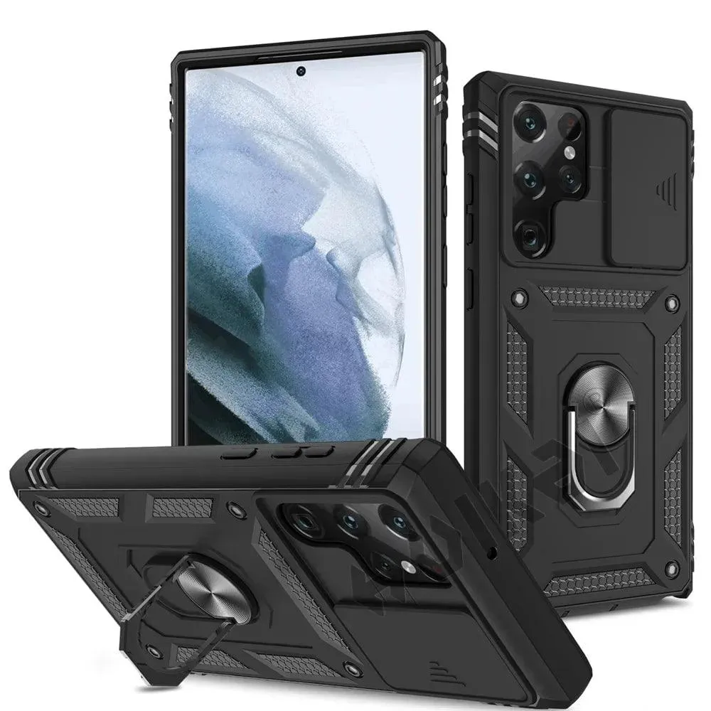 Galaxy S24 Ultra Heavy Duty Ring Kickstand Cover