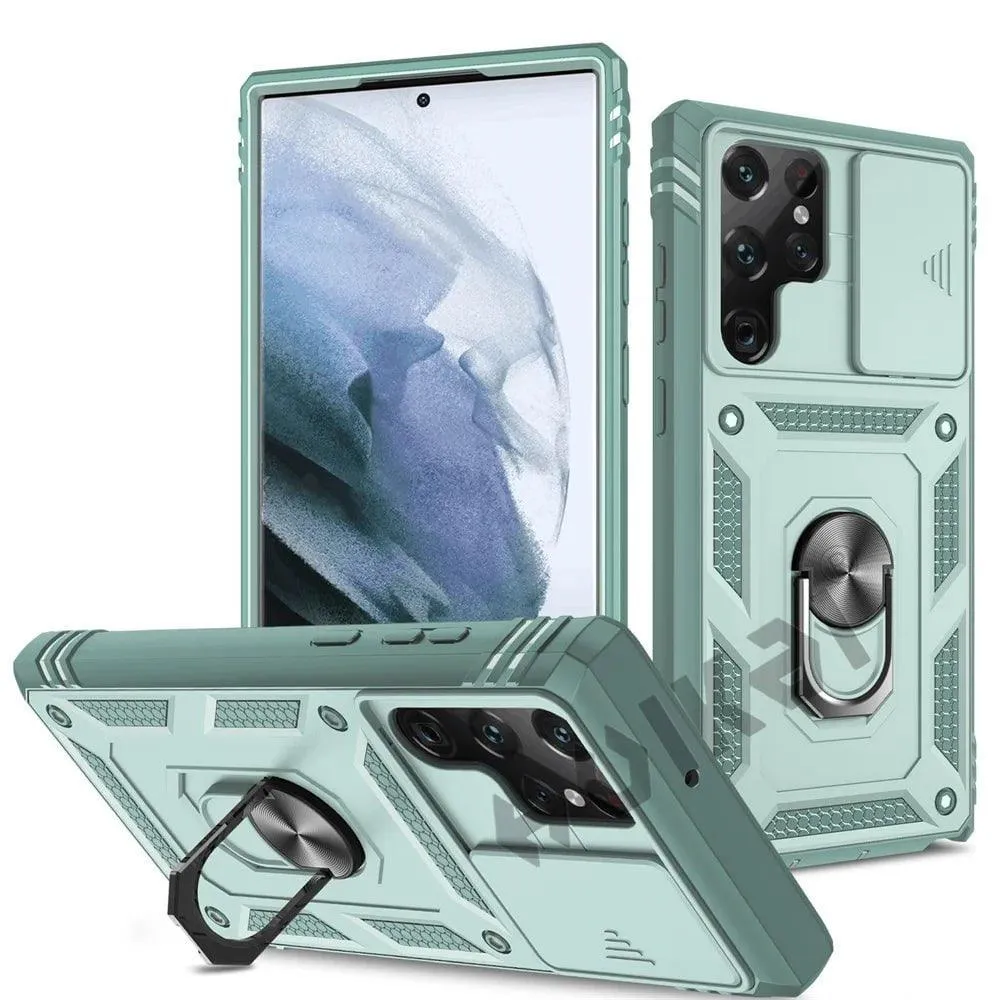 Galaxy S24 Ultra Heavy Duty Ring Kickstand Cover