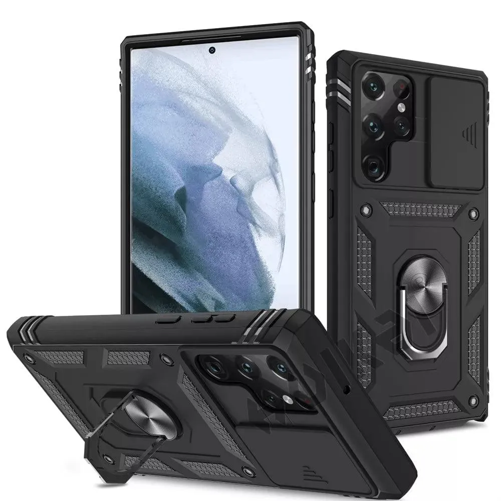 Galaxy S24 Ultra Heavy Duty Ring Kickstand Cover