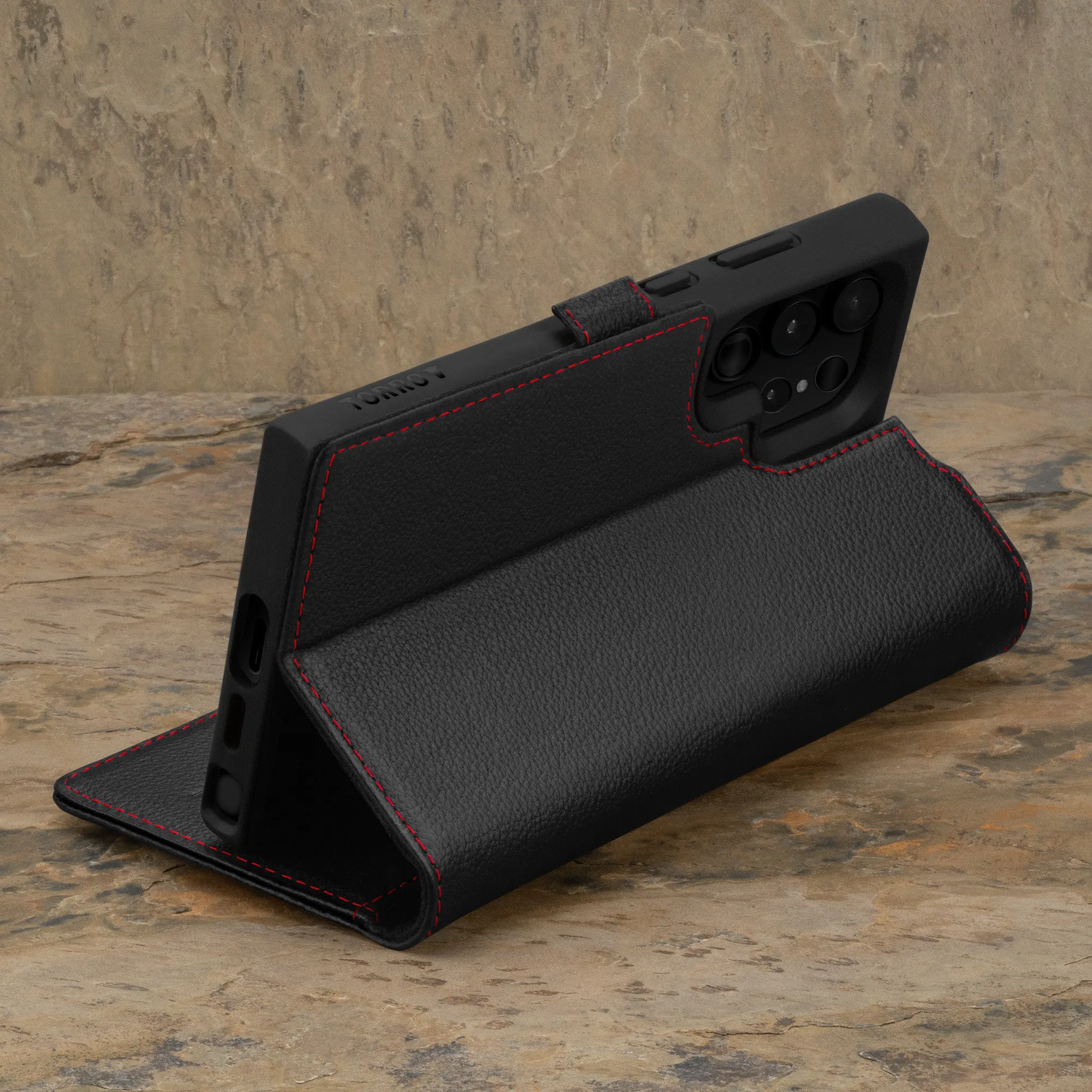 Galaxy S24 Ultra Leather Case (with Stand Function)