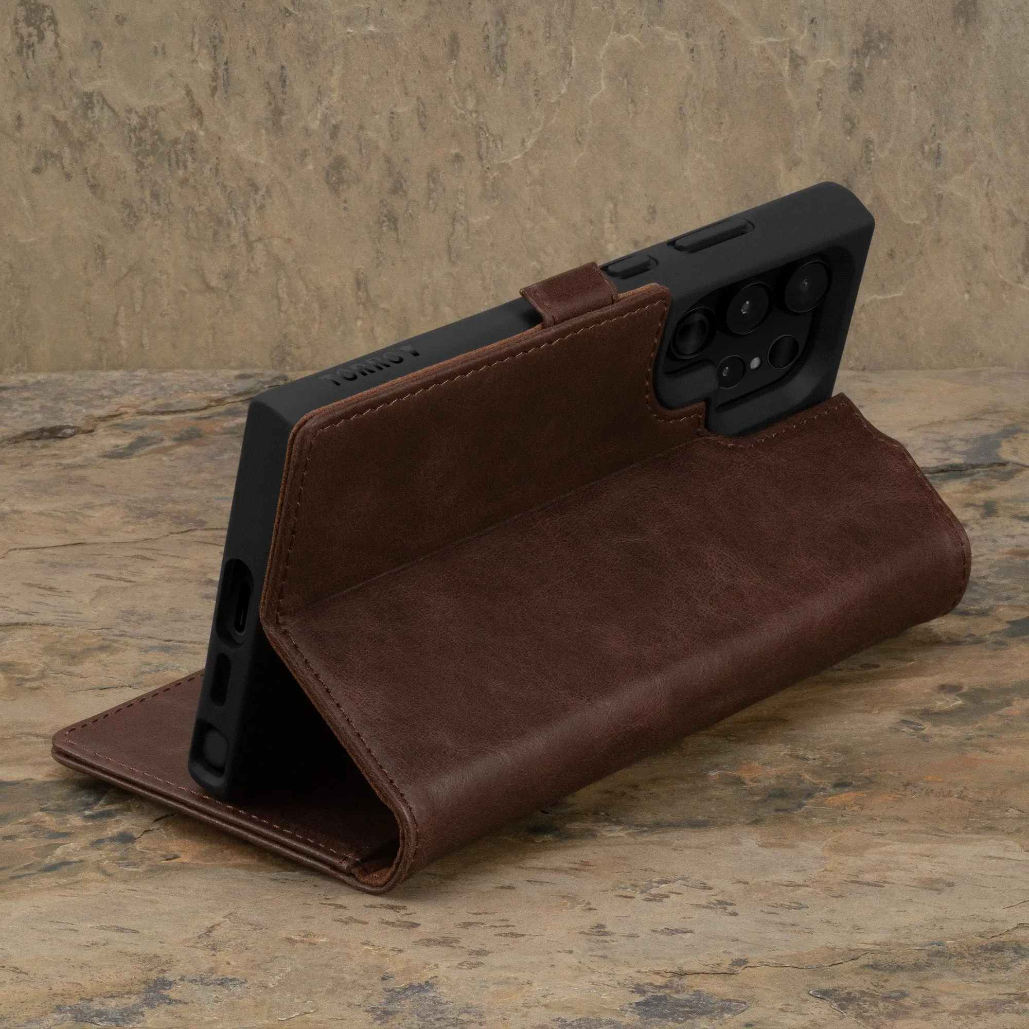 Galaxy S24 Ultra Leather Case (with Stand Function)