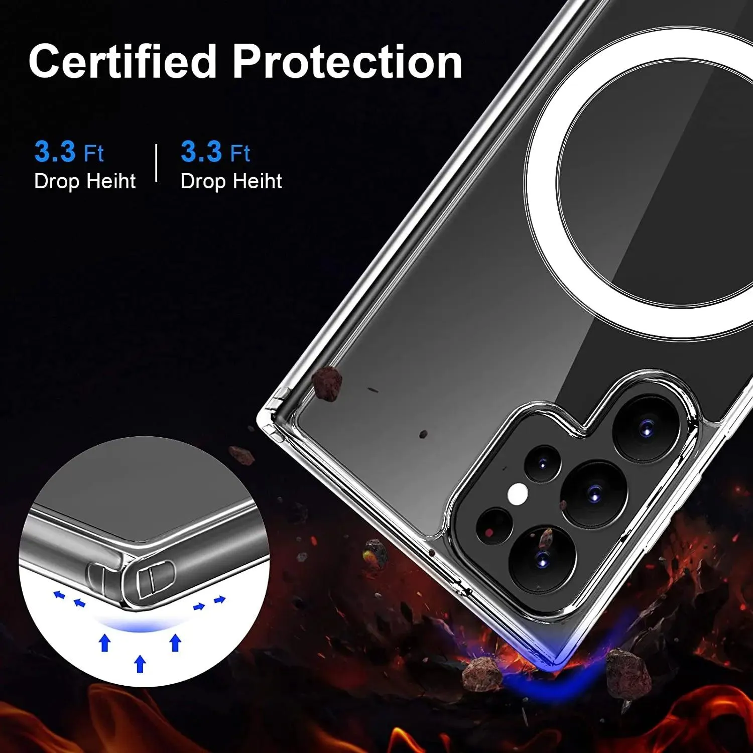 Galaxy S24 Ultra Magsafe Magnetic Wireless Charging Case