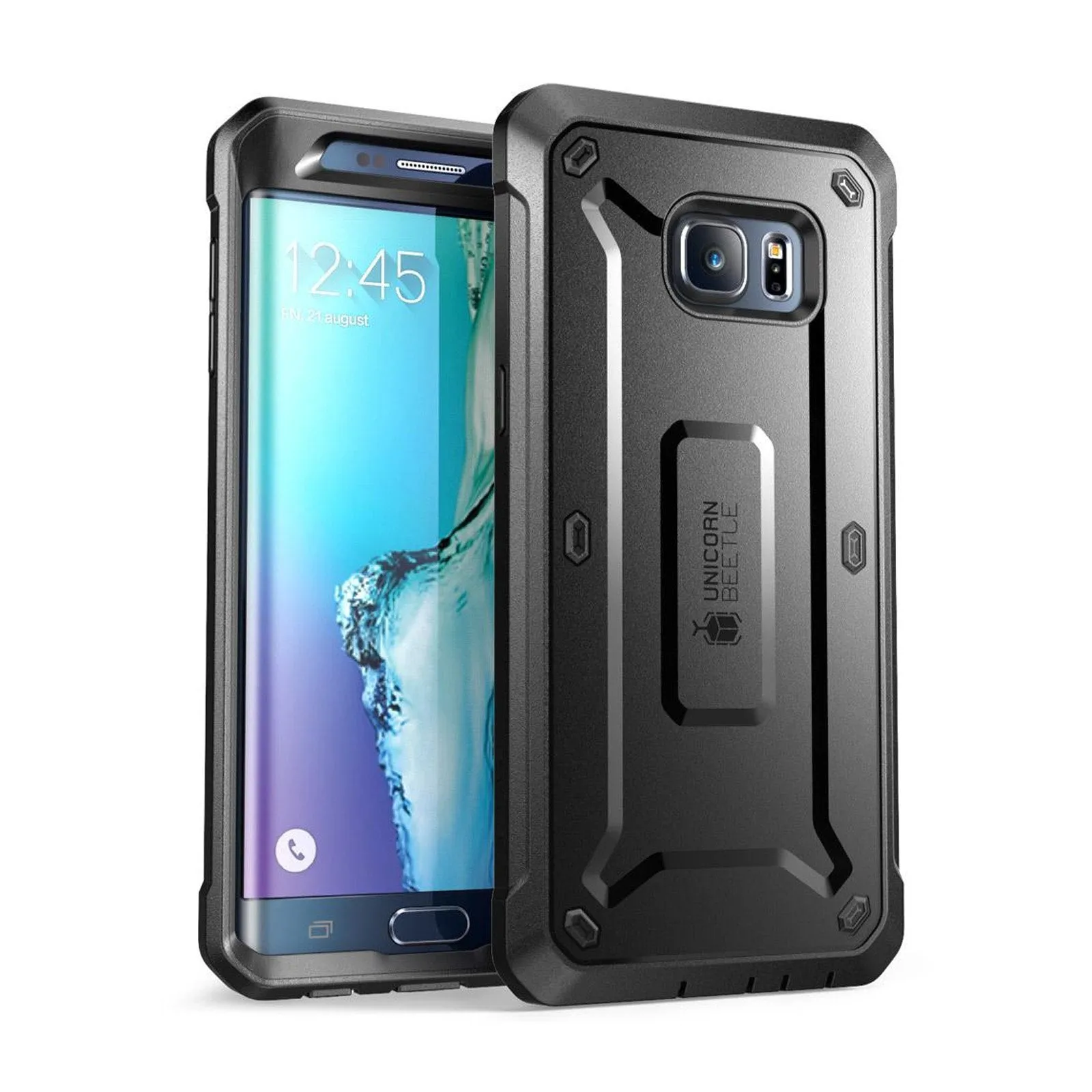 Galaxy S6 Edge Plus Unicorn Beetle Pro Rugged Holster Case-Black