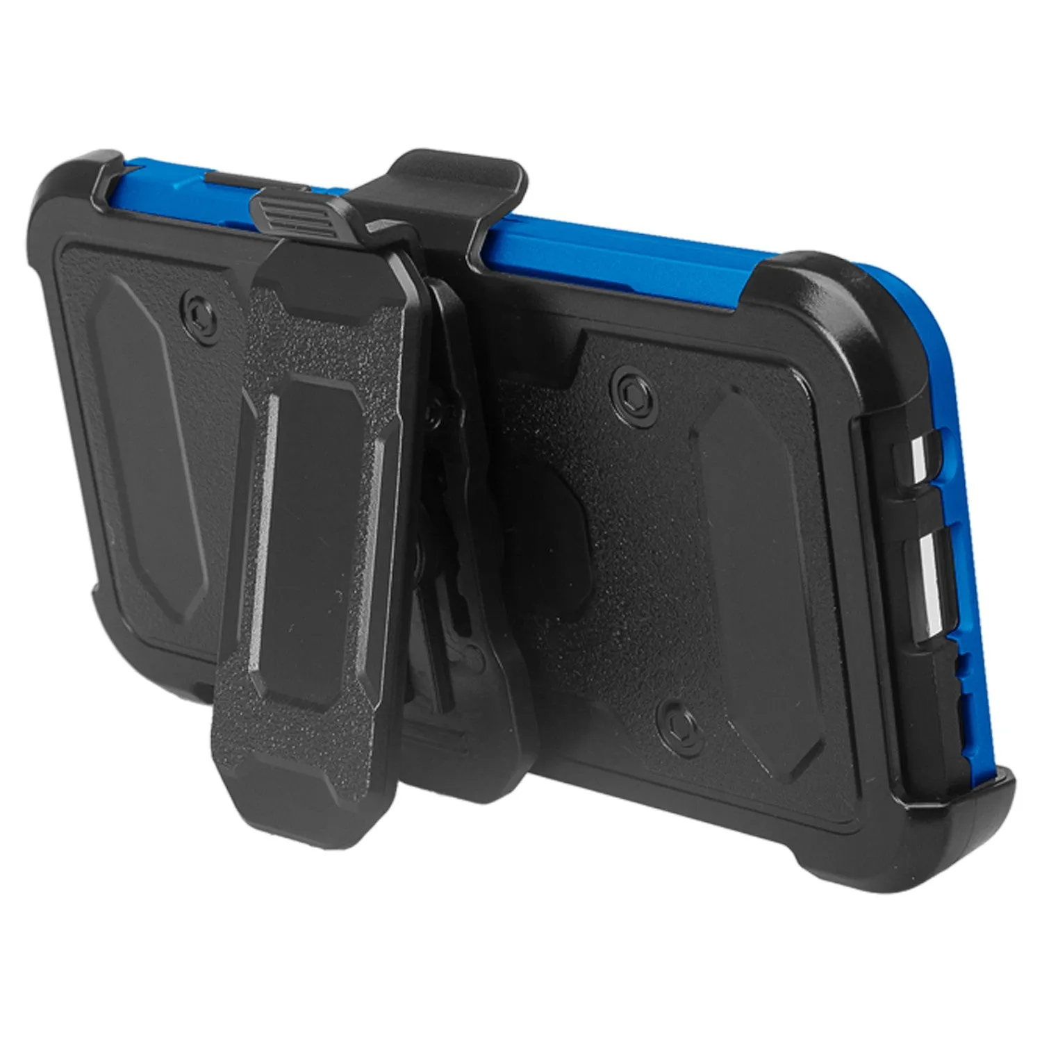 Galaxy S8 Case, Samsung Galaxy S8 Tri-Layer Full Coverage[Built-in Kickstand] Shock Resistant Hybrid Holster Clip Case - Blue