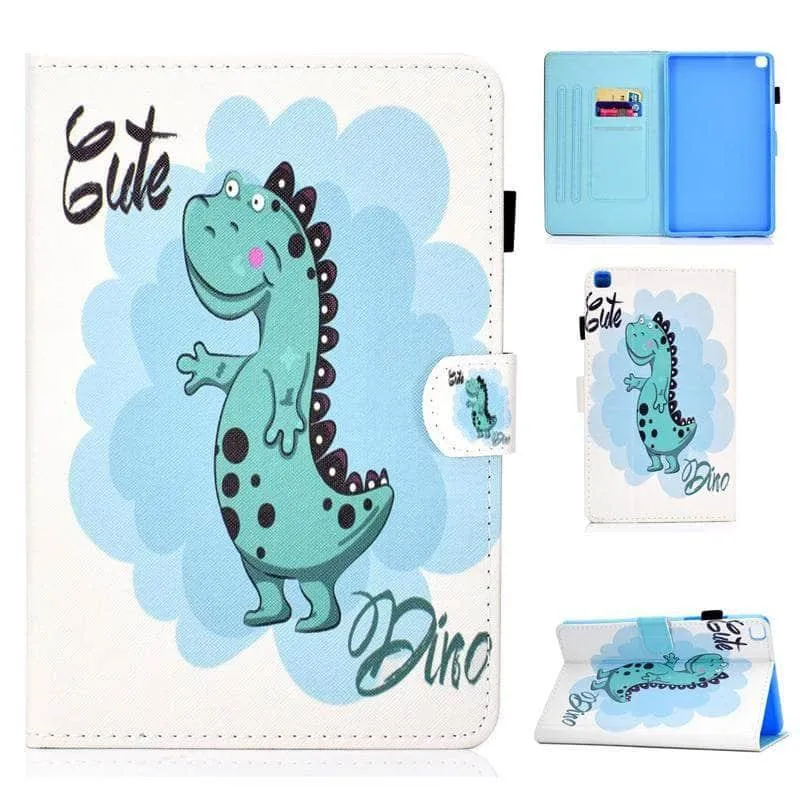 Galaxy Tab A7 Lite T220 T225 Cartoon Leather Stand