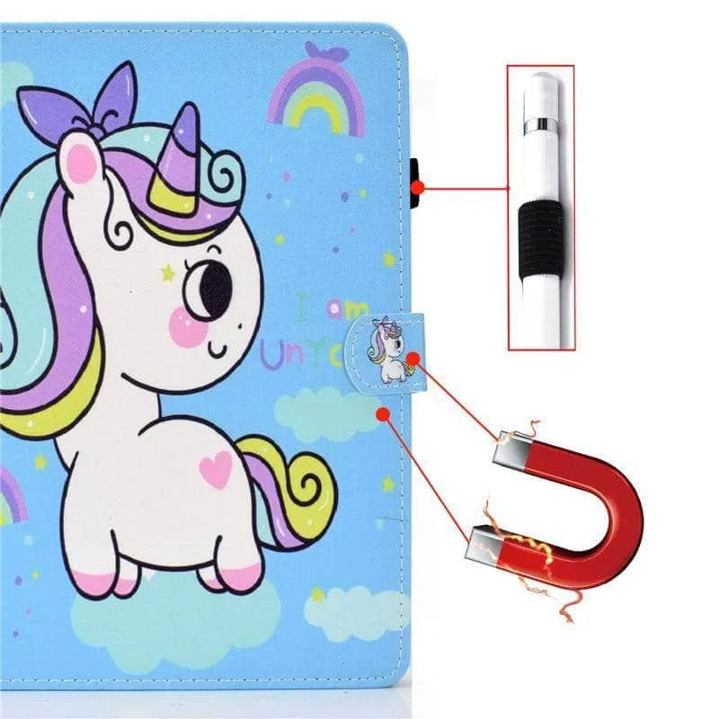 Galaxy Tab A7 Lite T220 T225 Cartoon Leather Stand