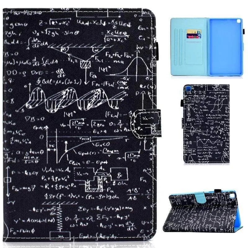 Galaxy Tab A7 Lite T220 T225 Cartoon Leather Stand