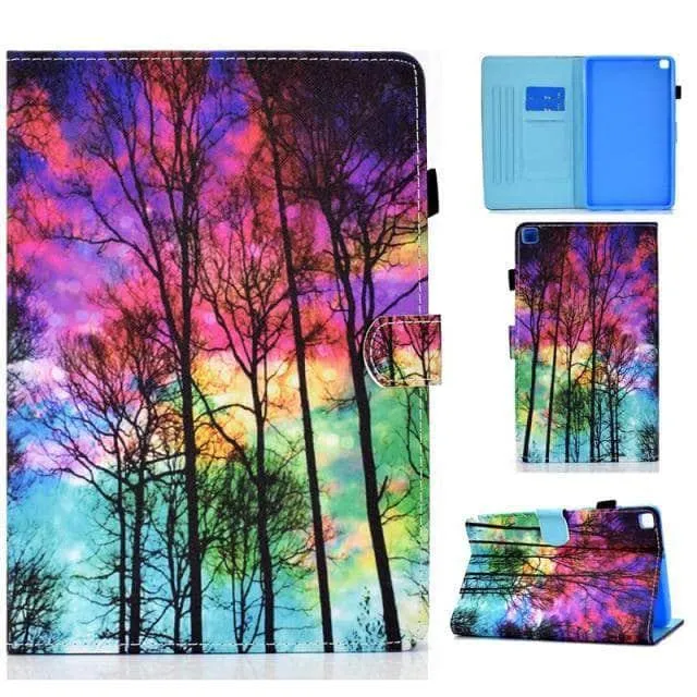 Galaxy Tab A7 Lite T220 T225 Cartoon Leather Stand