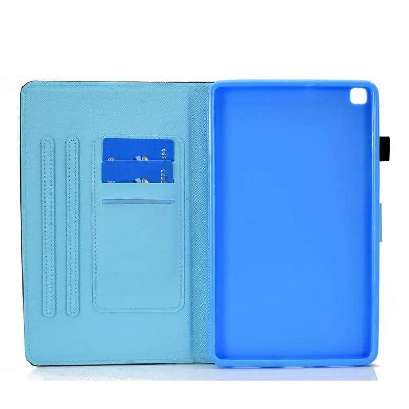 Galaxy Tab A7 Lite T220 T225 Cartoon Leather Stand