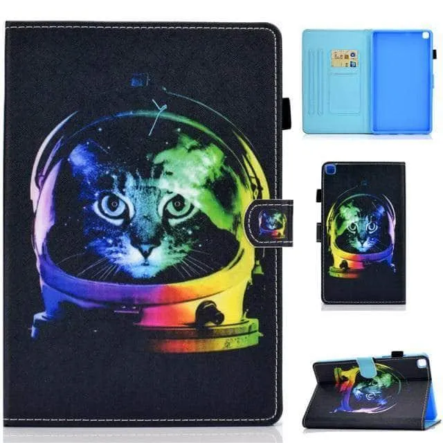 Galaxy Tab A7 Lite T220 T225 Cartoon Leather Stand