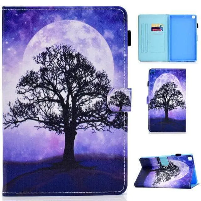 Galaxy Tab A7 Lite T220 T225 Cartoon Leather Stand