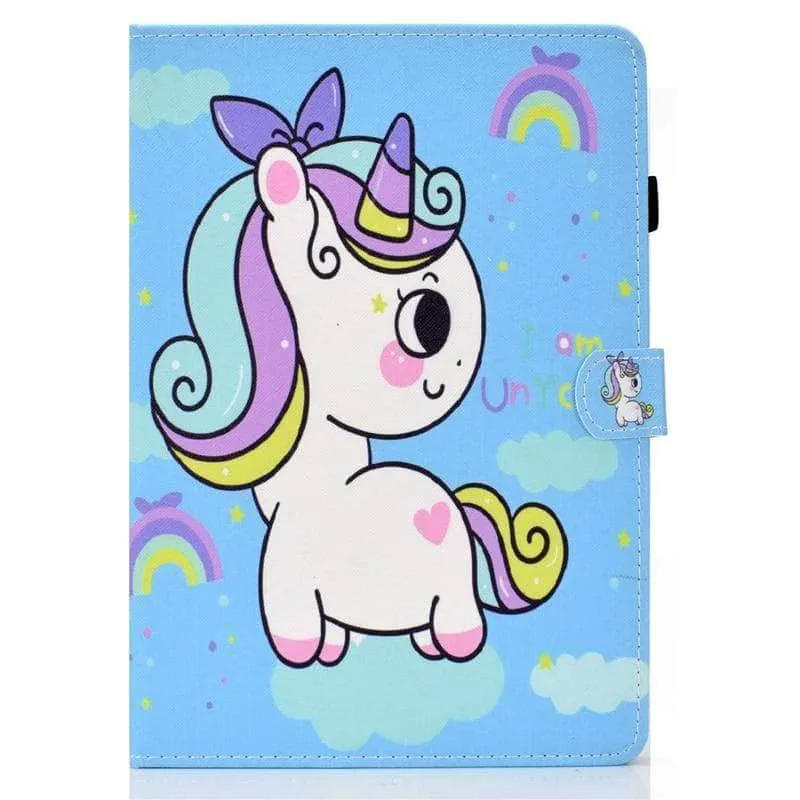 Galaxy Tab A7 Lite T220 T225 Cartoon Leather Stand