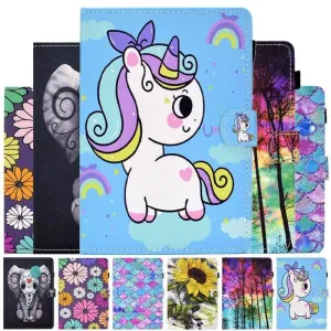 Galaxy Tab A7 Lite T220 T225 Cartoon Leather Stand
