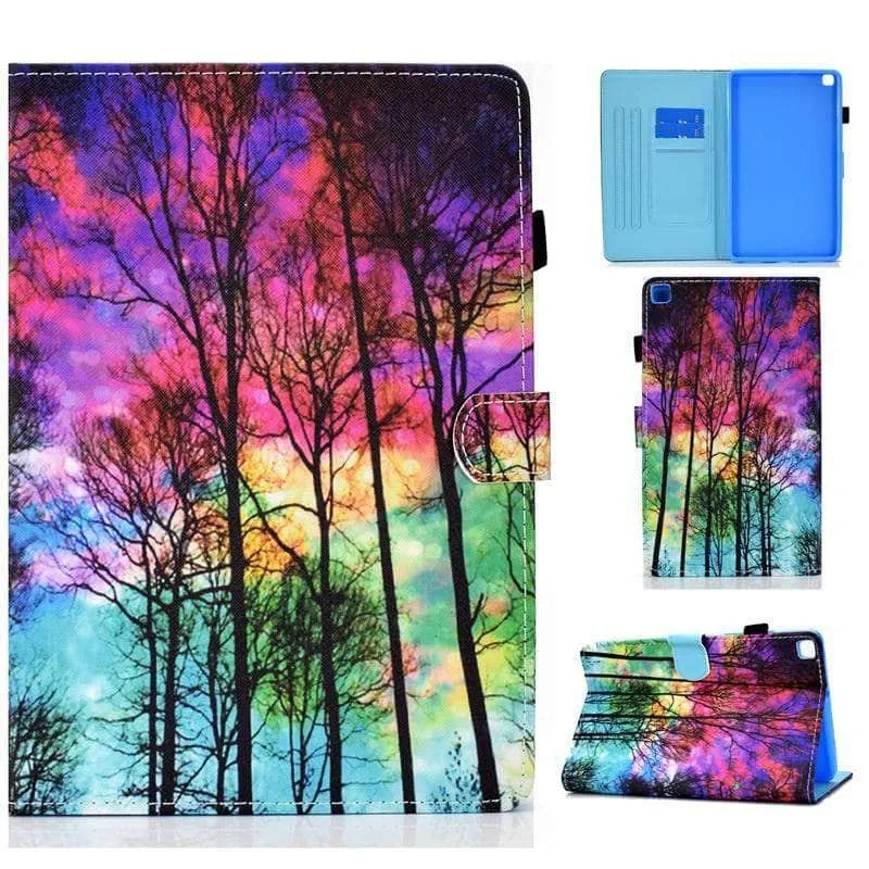 Galaxy Tab A7 Lite T220 T225 Cartoon Leather Stand