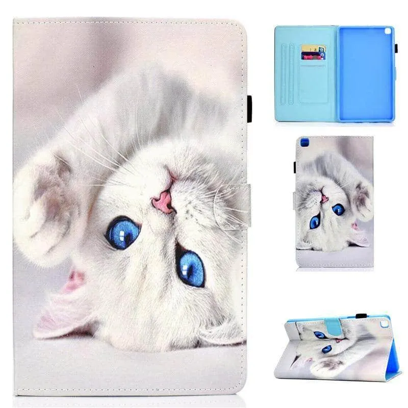 Galaxy Tab A7 Lite T220 T225 Cartoon Leather Stand