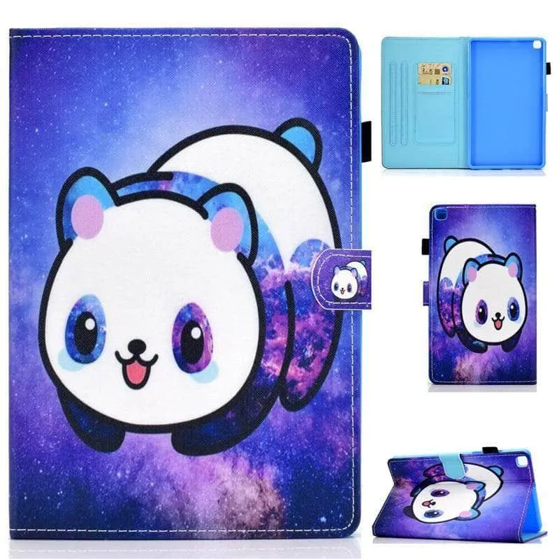 Galaxy Tab A7 Lite T220 T225 Cartoon Leather Stand
